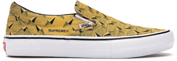 Supreme x Vans Classic Slip-On Pro 'Diamond Plate Yellow' VN0A347VTEG Supreme x Vans Classic Slip-On Pro 'Diamond Plate Yellow' VN0A347VTEG