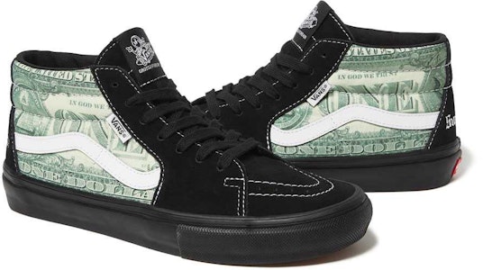 Supreme x Vans Dollar Skate Grosso Mid 'Hitam' SUP-VANS-23SS-SGM-B Buy Supreme x Vans Dollar Skate Grosso Mid 'Hitam' SUP-VANS-23SS-SGM-B