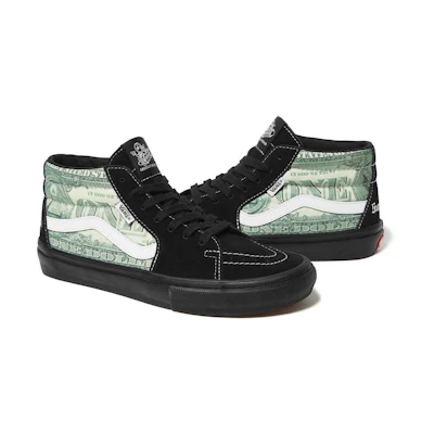 Supreme Vans Dollar Skate Grosso Mid 'Black'