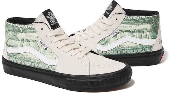 Supreme x Vans 美元滑板鞋Grosso Mid“白色” SUP-VANS-23SS-SGM-W Buy Supreme x Vans 美元滑板鞋Grosso Mid“白色” SUP-VANS-23SS-SGM-W