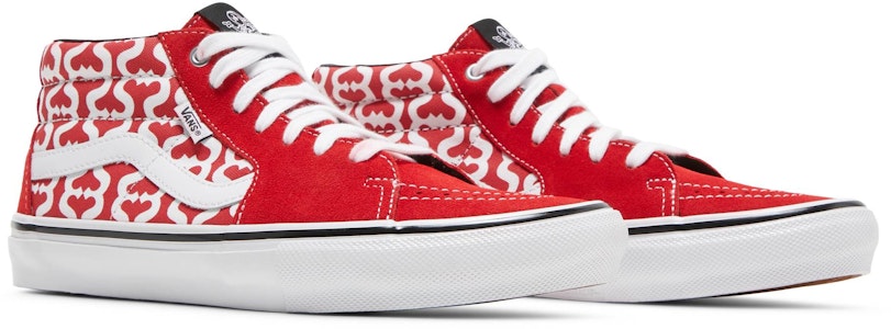 Supreme x Vans Grosso Mid "字母S红色款" VN0A5KS15XS Cheap Supreme x Vans Grosso Mid "字母S红色款" VN0A5KS15XS