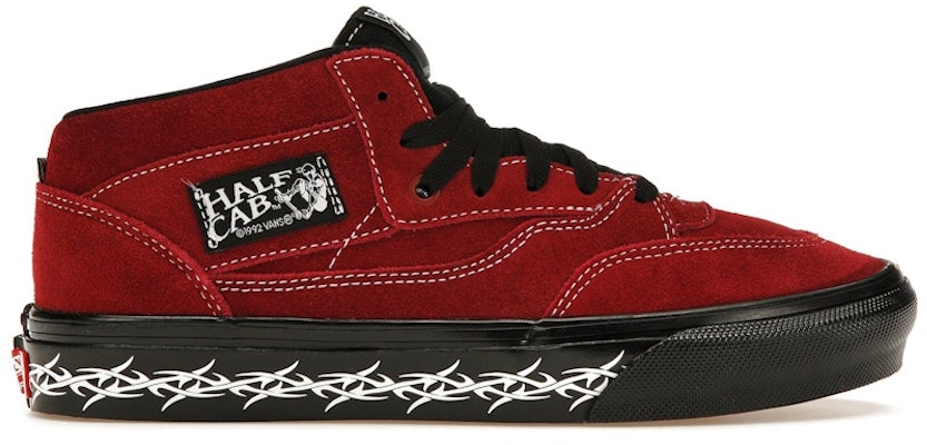 Supreme x Vans Half Cab 'Barbed Wire Burgundy' Merah Marun. Buy Supreme x Vans Half Cab 'Barbed Wire Burgundy' Merah Marun.