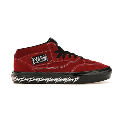 Supreme x Vans Half Cab 'Barbed Wire Burgundy'