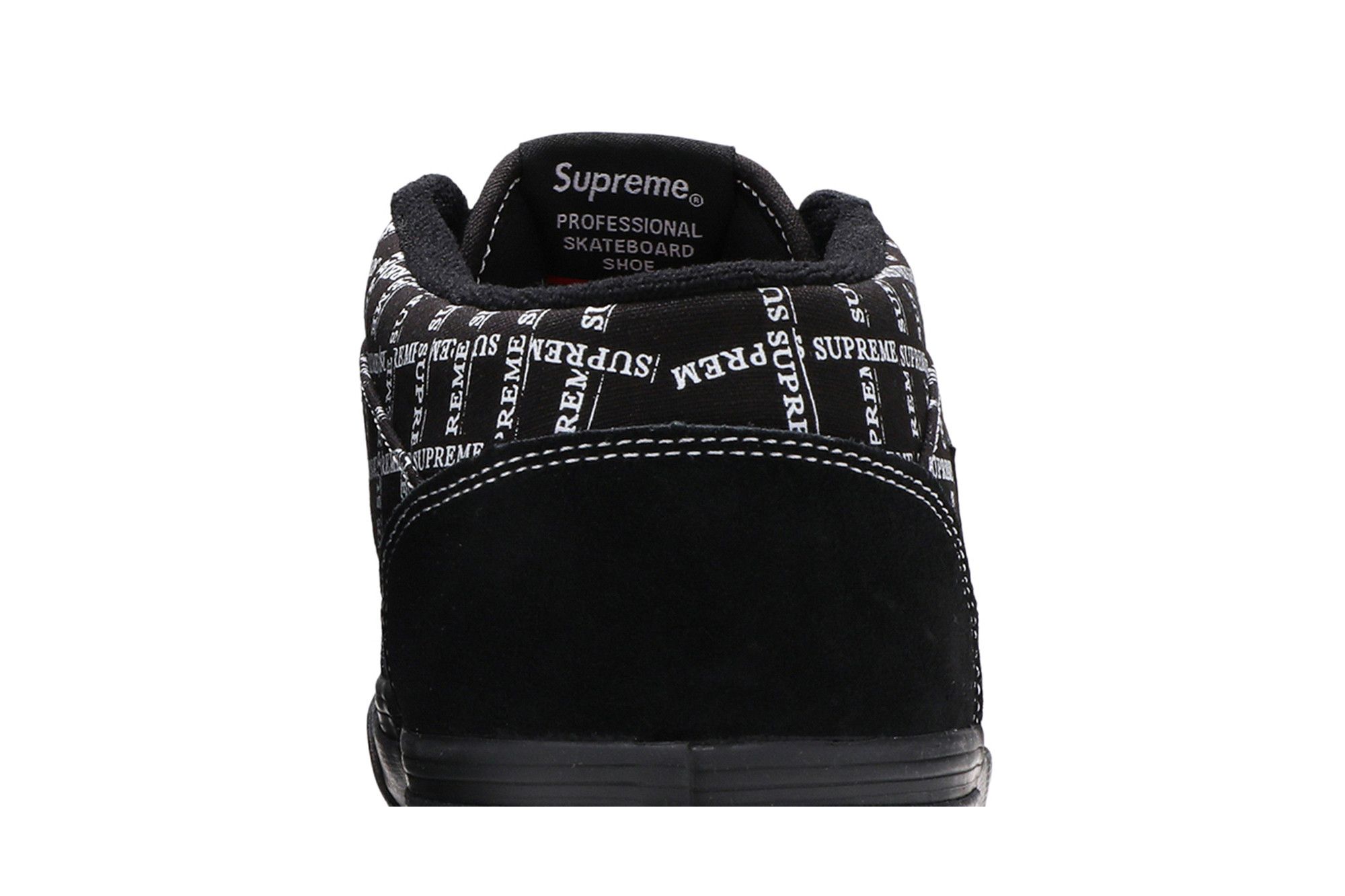 Sizing Supreme x Vans Half Cab 'Cuadrícula Logo - Negro' SUPHALFCABBLK