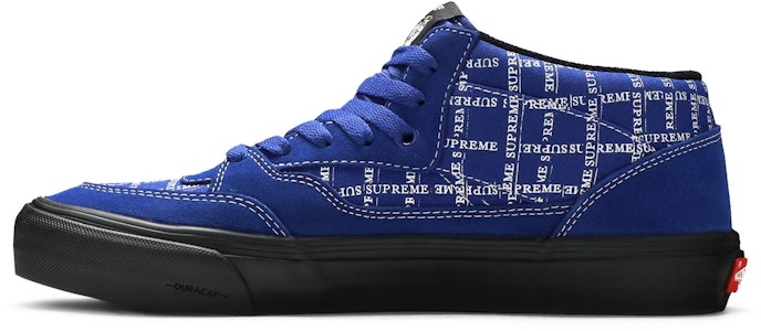 Supreme x Vans Half Cab Pro '92 'Corak Logo - Biru Diraja' VN0A3QPH2YX Lookbook Supreme x Vans Half Cab Pro '92 'Corak Logo - Biru Diraja' VN0A3QPH2YX