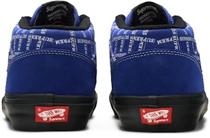 Supreme x Vans Half Cab Pro '92 'Corak Logo - Biru Diraja' VN0A3QPH2YX Details for Supreme x Vans Half Cab Pro '92 'Corak Logo - Biru Diraja' VN0A3QPH2YX