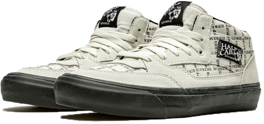 Supreme x Vans Half Cab Pro '92 'Off White' VN0A3QPH2YV Lookbook Supreme x Vans Half Cab Pro '92 'Off White' VN0A3QPH2YV