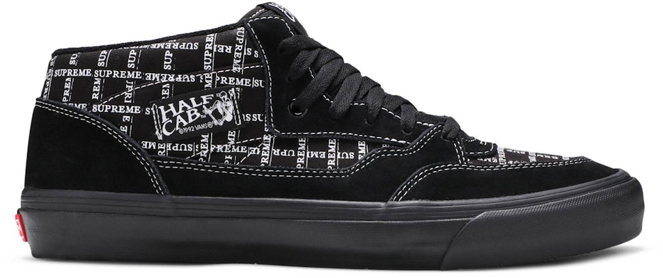 Supreme x Vans Half Cab Pro '92 'Logo Pattern - Black' VN0A3QPH2YW Buy Supreme x Vans Half Cab Pro '92 'Logo Pattern - Black' VN0A3QPH2YW