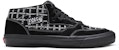 Supreme x Vans Half Cab Pro '92 'Corak Logo - Hitam' VN0A3QPH2YW