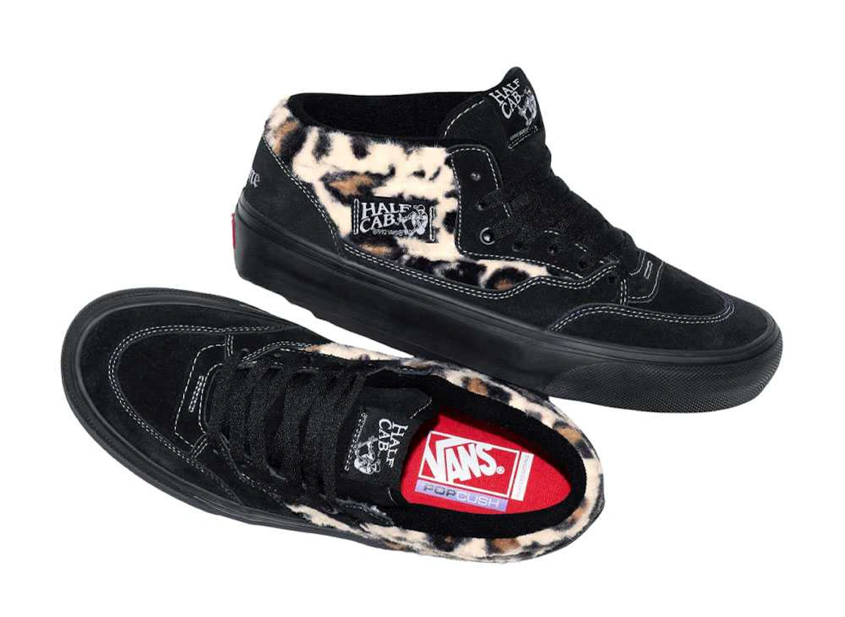 Supreme x Vans Leopard Half Cab 'Black'