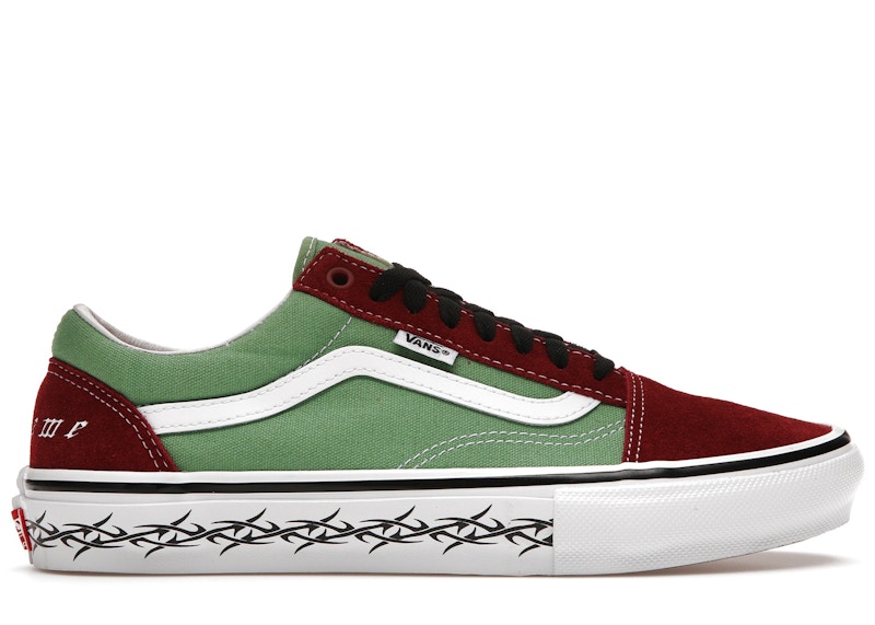 Buy Supreme x Vans Old Skool 'Alambre de Púas Verde'