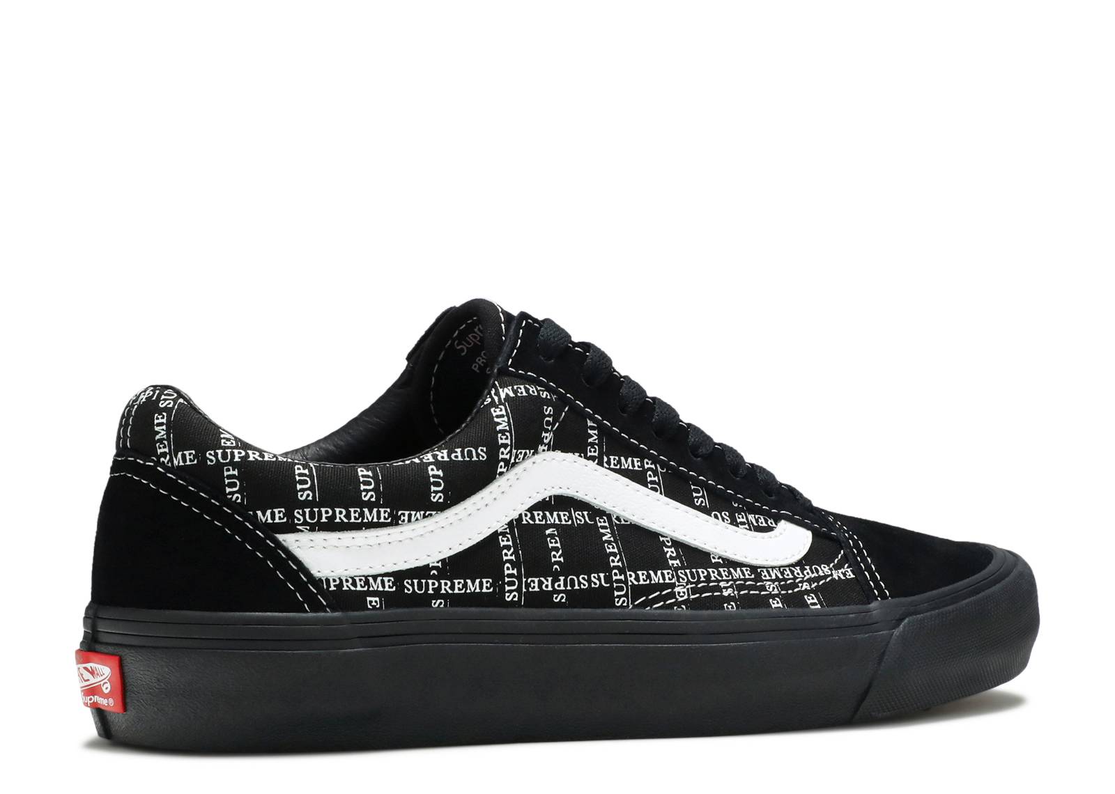Supreme x Vans Old Skool 'Logo Grid ‑ Black' - VN0A45JC2YW - Novelship