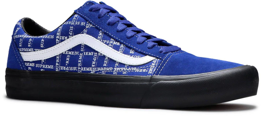 Supreme x Vans Old Skool Logo Grid Blue VN0A45JC2YX
