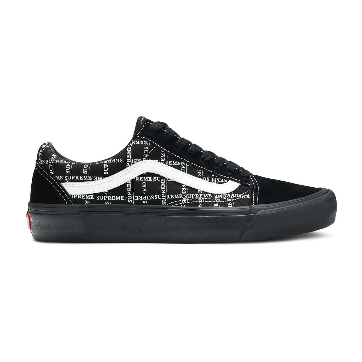 Buy Supreme x Vans Old Skool 'Logo Grid Black' VN0A45JC2YW