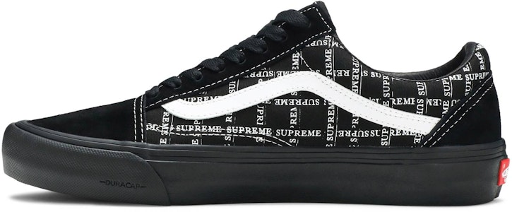 Supreme x Vans Old Skool「Logo Grid - 黑色」VN0A45JC2YW Lookbook Supreme x Vans Old Skool「Logo Grid - 黑色」VN0A45JC2YW