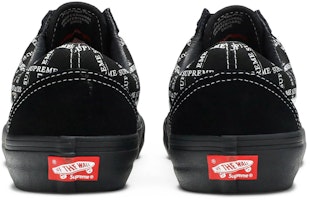 Supreme x Vans Old Skool 'Logo 网格 - 黑色' 斯库尔联名款 VN0A45JC2YW Details for Supreme x Vans Old Skool 'Logo 网格 - 黑色' 斯库尔联名款 VN0A45JC2YW