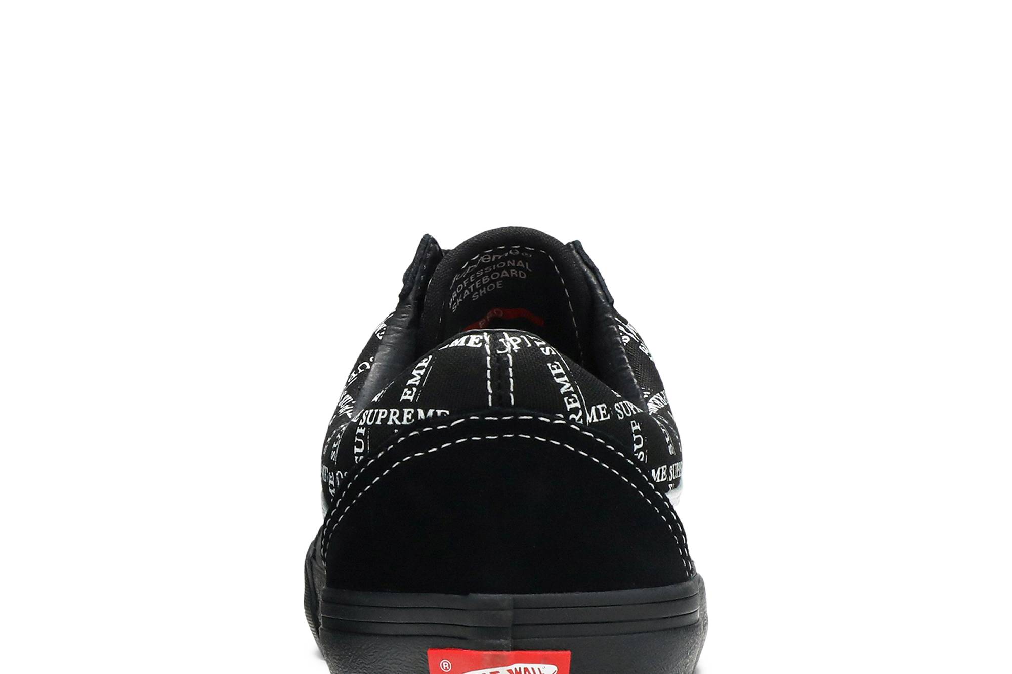 Sizing Supreme x Vans Old Skool 'Logo Grid - Hitam' VN0A45JC2YW