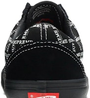Supreme x Vans Old Skool 'Logo 网格 - 黑色' 斯库尔联名款 VN0A45JC2YW Sizing Supreme x Vans Old Skool 'Logo 网格 - 黑色' 斯库尔联名款 VN0A45JC2YW
