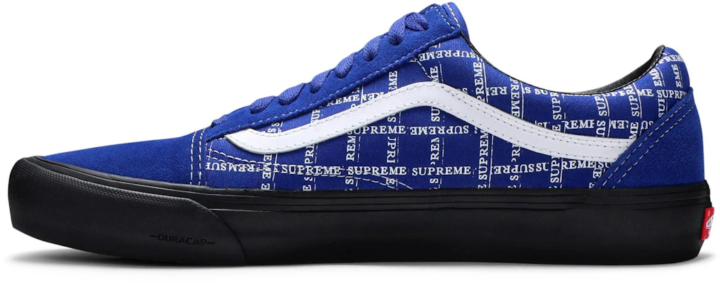 Supreme x Vans Old Skool 'Logo Grid - Blue' VN0A45JC2YX Lookbook Supreme x Vans Old Skool 'Logo Grid - Blue' VN0A45JC2YX