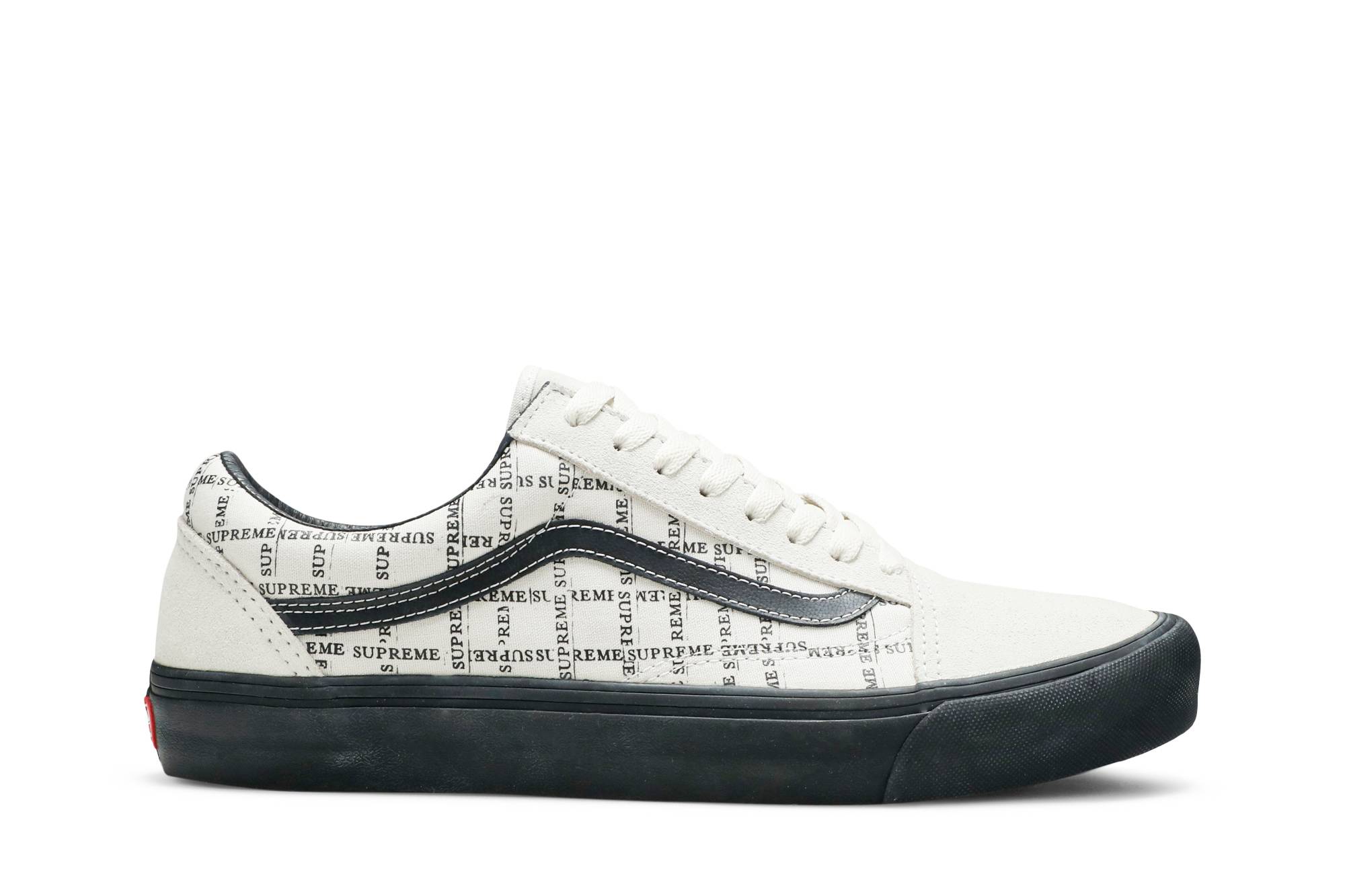 Supreme x Vans Old Skool 'Logo Grid - White' VN0A45JC2YV