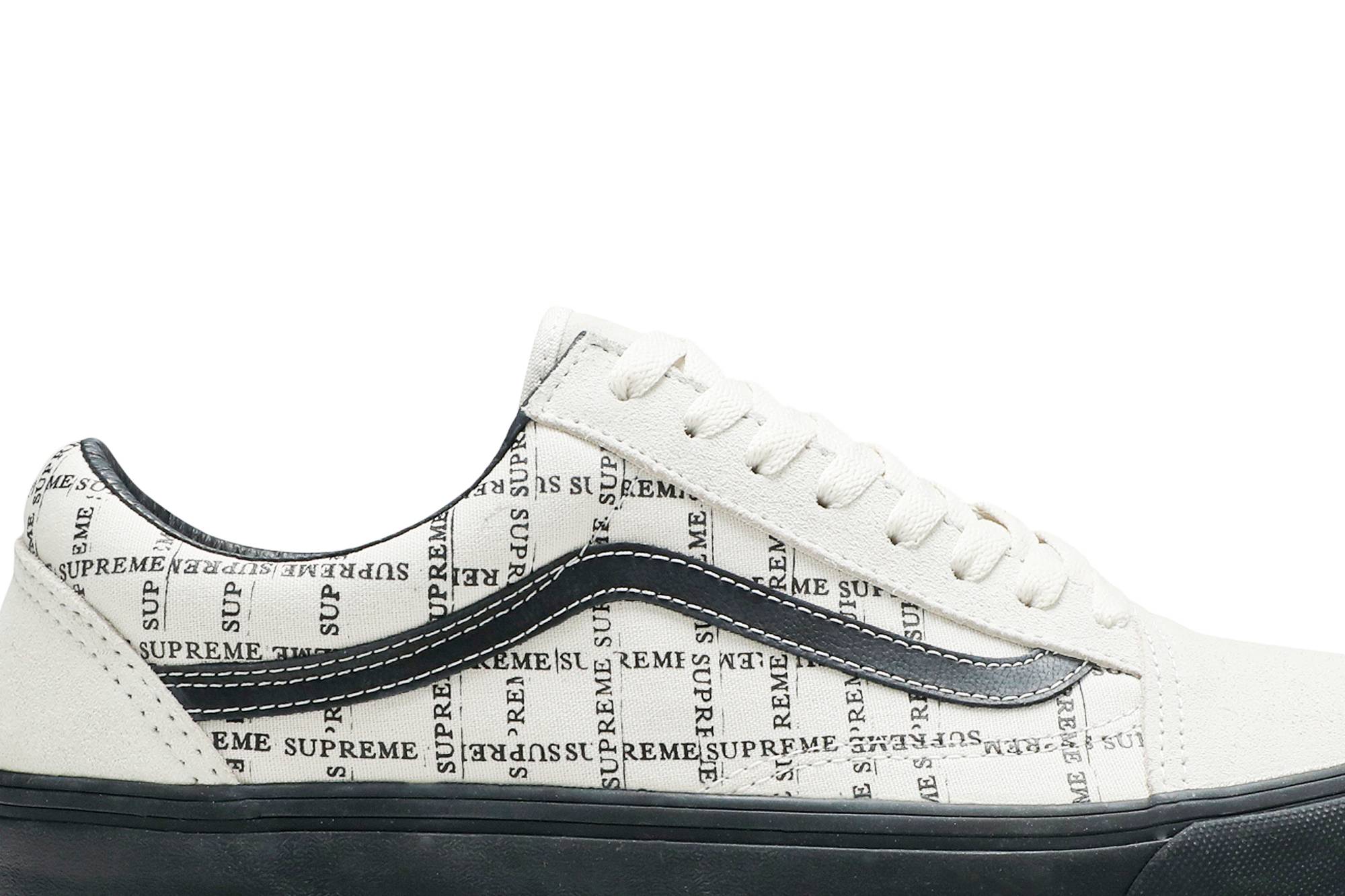 Order Supreme x Vans Old Skool 'Logo Grid - Putih' VN0A45JC2YV