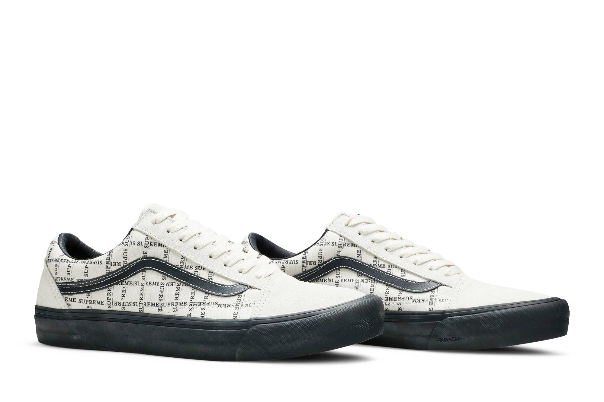 Cheap Supreme x Vans Old Skool 'Logo Grid - Putih' VN0A45JC2YV