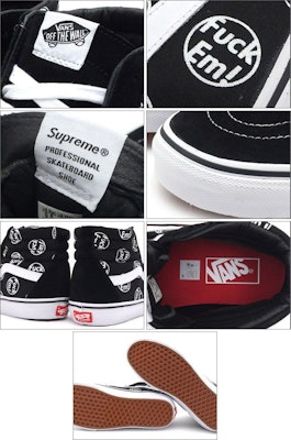 Supreme x Vans Sk8-Hi 'F*ck Em' VN-0ZA0G3P Lookbook Supreme x Vans Sk8-Hi 'F*ck Em' VN-0ZA0G3P