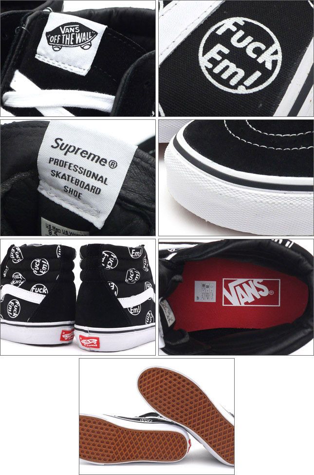 Lookbook Supreme联名Vans Sk8-Hi 'F*ck Em' VN-0ZA0G3P