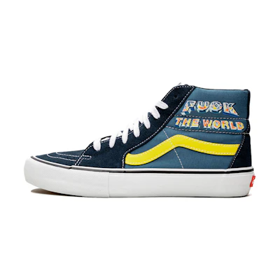 Supreme Vans Sk8-Hi 'Fuck The World - Navy'