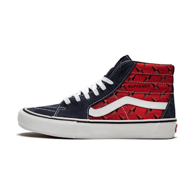 Supreme Vans Sk8-Hi Pro 'Diamond Plate Navy Red'