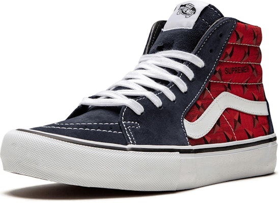 Supreme x Vans Sk8-Hi Pro 'Placa Diamante Azul Rojo' VN0A45JDTEC Order Supreme x Vans Sk8-Hi Pro 'Placa Diamante Azul Rojo' VN0A45JDTEC