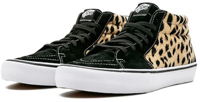 슈프림 x 반스 스케이트-미드 프로 "치타 벨벳" VN0A347UOPM Lookbook 슈프림 x 반스 스케이트-미드 프로 "치타 벨벳" VN0A347UOPM