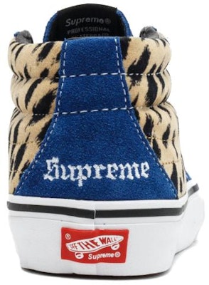 Supreme x Vans Sk8-Mid Pro 'Cheetah Velvet' VN0A347UOPK Shop Supreme x Vans Sk8-Mid Pro 'Cheetah Velvet' VN0A347UOPK