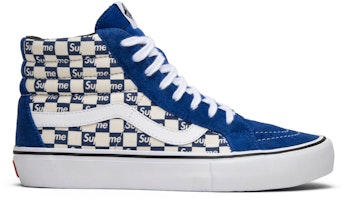 Supreme x Vans Sk8-Hi Pro 'Checkered Blue' VN0A38Z3JLX Supreme x Vans Sk8-Hi Pro 'Checkered Blue' VN0A38Z3JLX