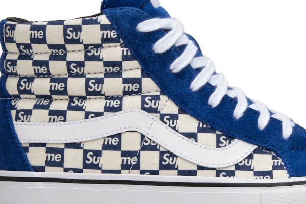 Supreme x Vans Sk8-Hi Pro 'Checkered Blue' VN0A38Z3JLX Order Supreme x Vans Sk8-Hi Pro 'Checkered Blue' VN0A38Z3JLX