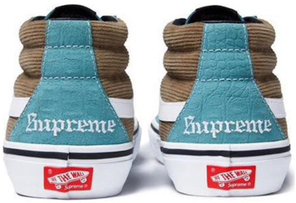 Supreme x Vans Sk8-Mid Pro "コーデュロイクロコ" VN0A347UPUI Purchase Supreme x Vans Sk8-Mid Pro "コーデュロイクロコ" VN0A347UPUI