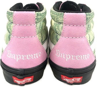 Supreme x Vans Skate Grosso Mid 'Billete de Dólar - Rosa' VN0A5FCGPNK Shop Supreme x Vans Skate Grosso Mid 'Billete de Dólar - Rosa' VN0A5FCGPNK