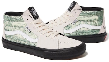 Supreme x Vans Skate Grosso Mid 'Billete de Dólar - Blanco' VN0A5FCGWHT Order Supreme x Vans Skate Grosso Mid 'Billete de Dólar - Blanco' VN0A5FCGWHT