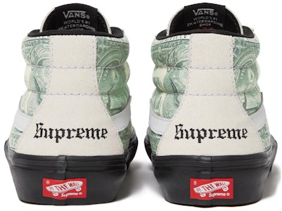 Supreme x Vans Skate Grosso Mid 'Billete de Dólar - Blanco' VN0A5FCGWHT Shop Supreme x Vans Skate Grosso Mid 'Billete de Dólar - Blanco' VN0A5FCGWHT