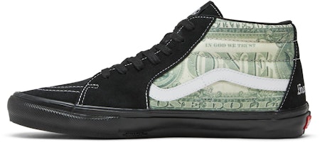 Supreme x Vans Skate Grosso Mid 'Billete de Dólar - Negro' VN0A5FCGBMA Lookbook Supreme x Vans Skate Grosso Mid 'Billete de Dólar - Negro' VN0A5FCGBMA