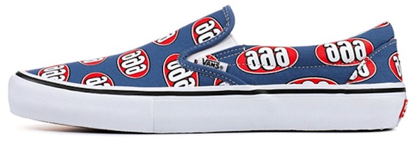 Supreme x Vans Slip-On 'Navy 666' VN0A347VOX5 Supreme x Vans Slip-On 'Navy 666' VN0A347VOX5