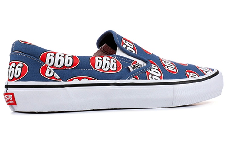Supreme Vans Slip-On 'Navy 666' 圖 3