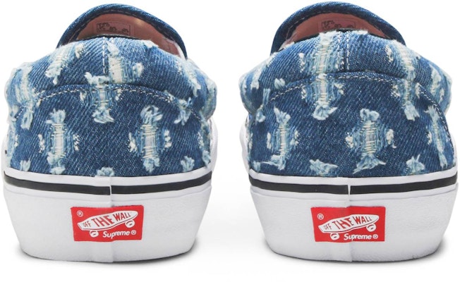 Supreme x Vans Slip-On 'Denim Biru Lubang Tumbuk' VN0A38DD2DD Details for Supreme x Vans Slip-On 'Denim Biru Lubang Tumbuk' VN0A38DD2DD