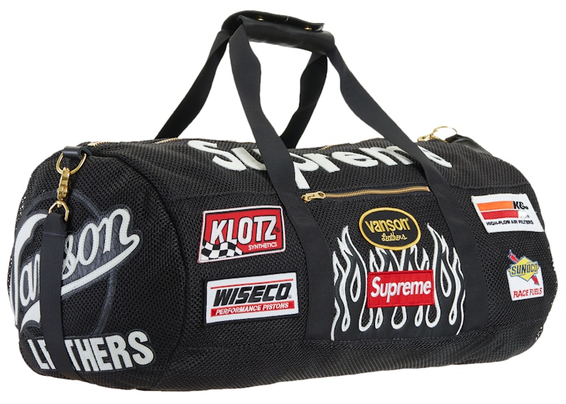 Order Supreme x Vanson Leathers Cordura Mesh Beg Duffle Hitam