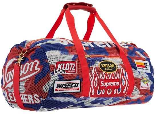 Tas Olahraga Supreme x Vanson Leathers Cordura Mesh Merah Camo Order Tas Olahraga Supreme x Vanson Leathers Cordura Mesh Merah Camo