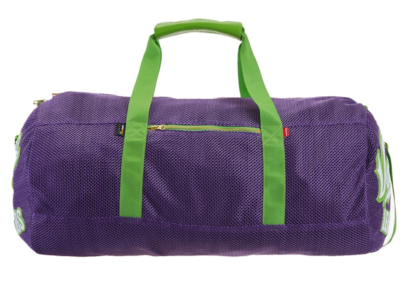Supreme Vanson Leathers Cordura Mesh Duffle Bag Purple 圖 3