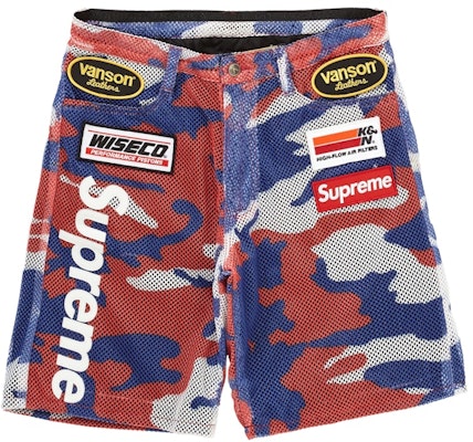 Supreme x Vanson Leathers Cordura 網眼短褲 紅迷彩 Buy Supreme x Vanson Leathers Cordura 網眼短褲 紅迷彩