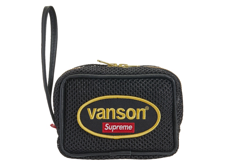 Supreme x Vanson Leathers Cordura Mesh Wrist Bag Black