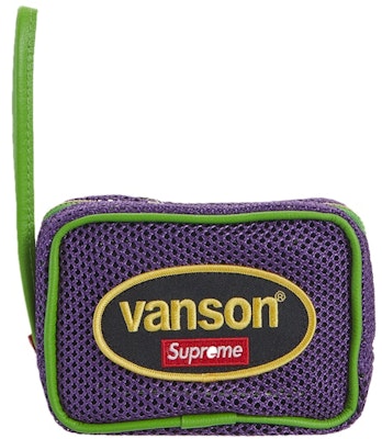 Supreme x Vanson Leathers Cordura Mesh Wrist Bag Purple Buy Supreme x Vanson Leathers Cordura Mesh Wrist Bag Purple