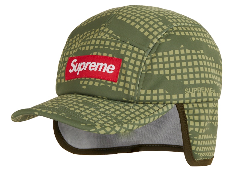 Supreme x WINDSTOPPER Earflap Camp Cap Olive Grid Camo 圖 2
